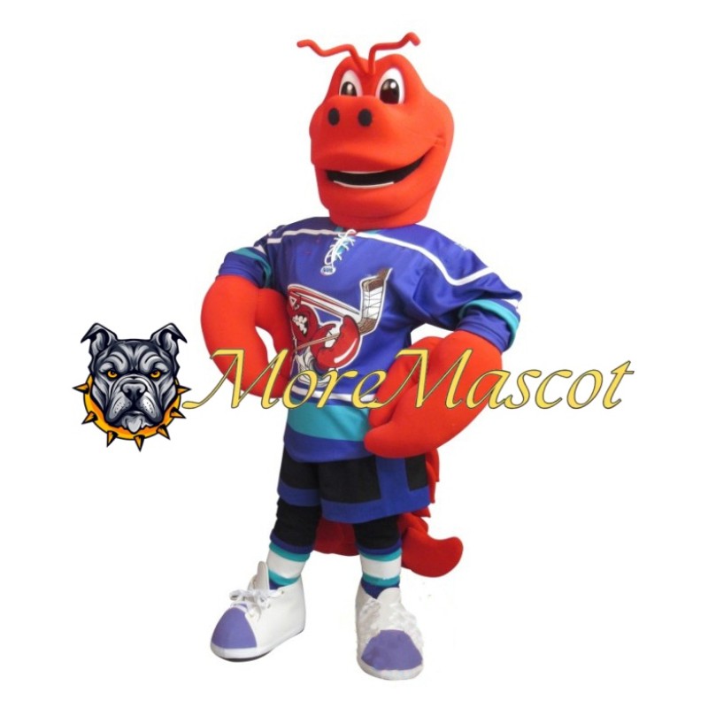 Ice Hockey Lobster Mascot Costume