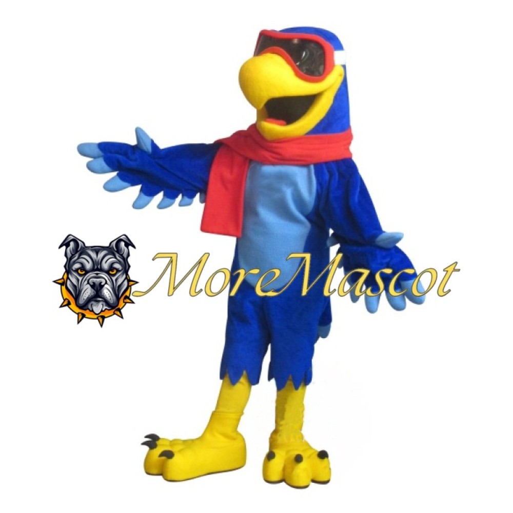 Cool Blue Eagle Mascot Costume