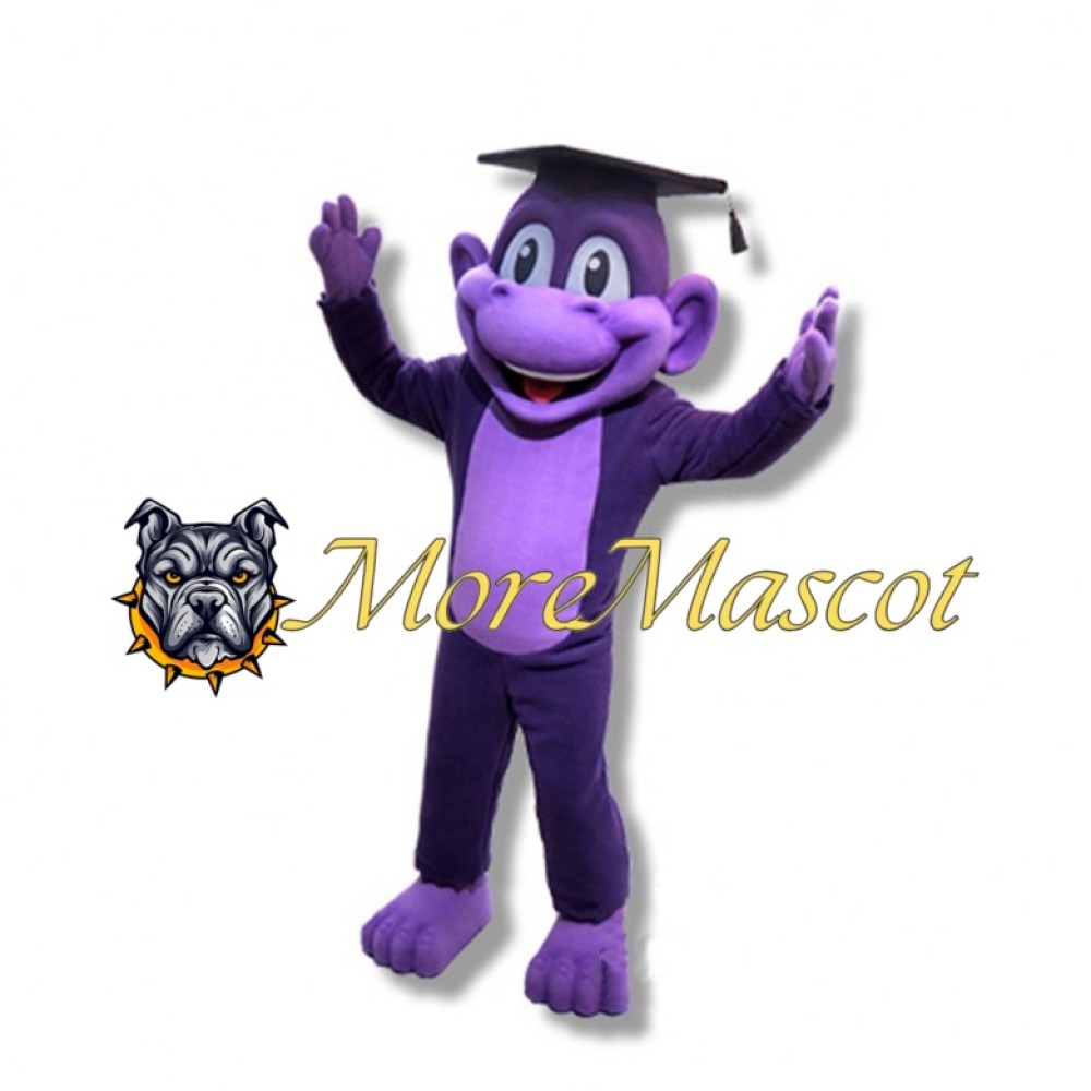 Purple Monkey Mascot Costume