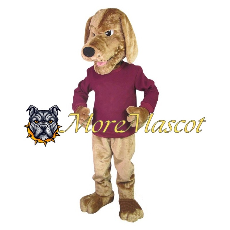 Lightweight Brown Dog Mascot Costume