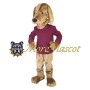 Lightweight Brown Dog Mascot Costume