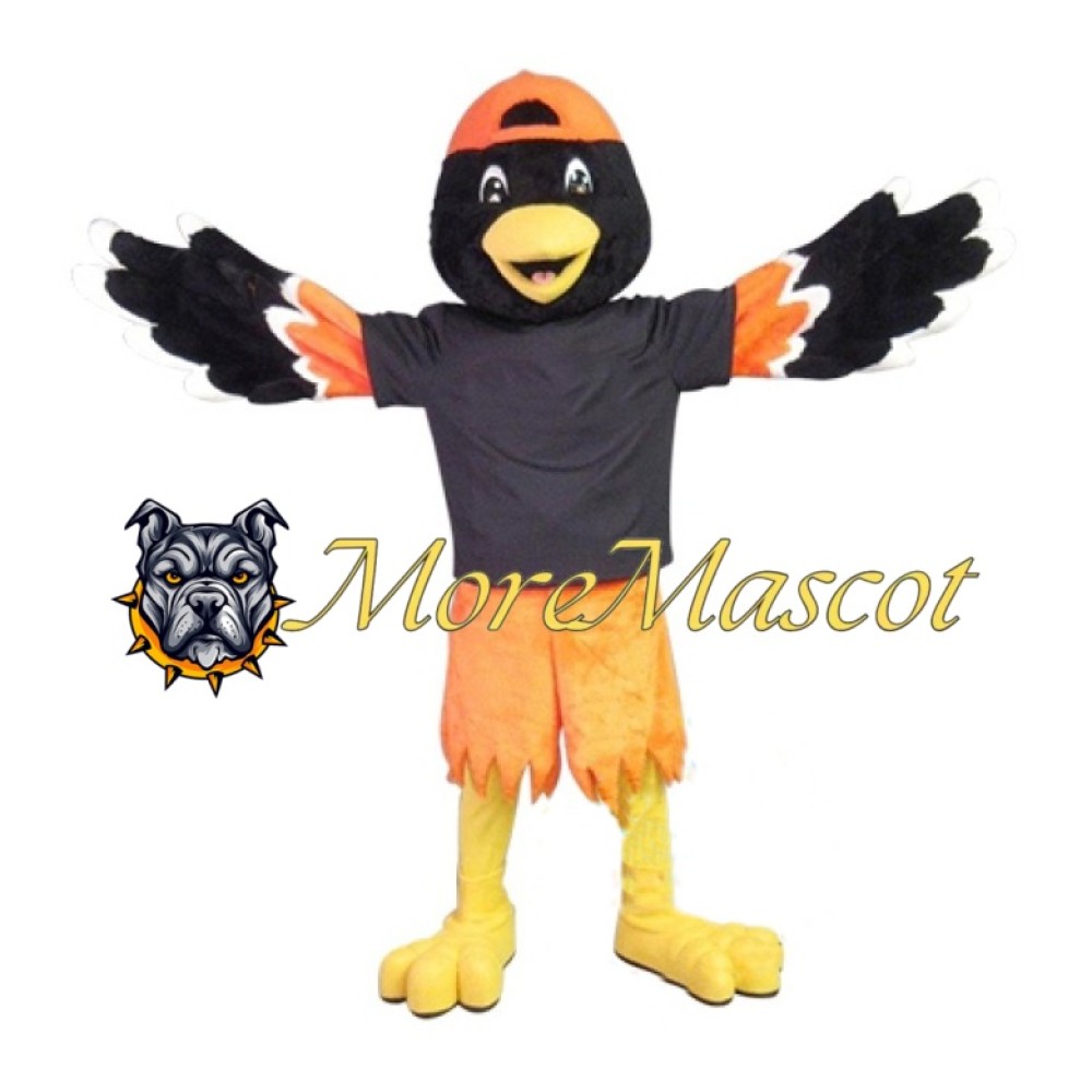 Black Bird Boy Mascot Costume