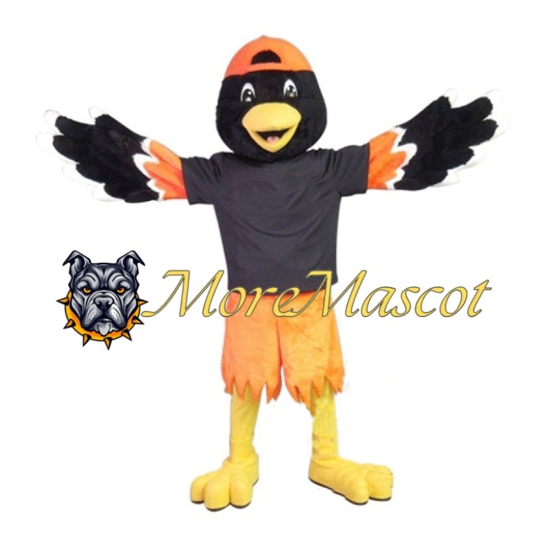 Black Bird Boy Mascot Costume