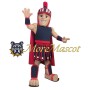 Red and Blue Warrior Mascot Costume