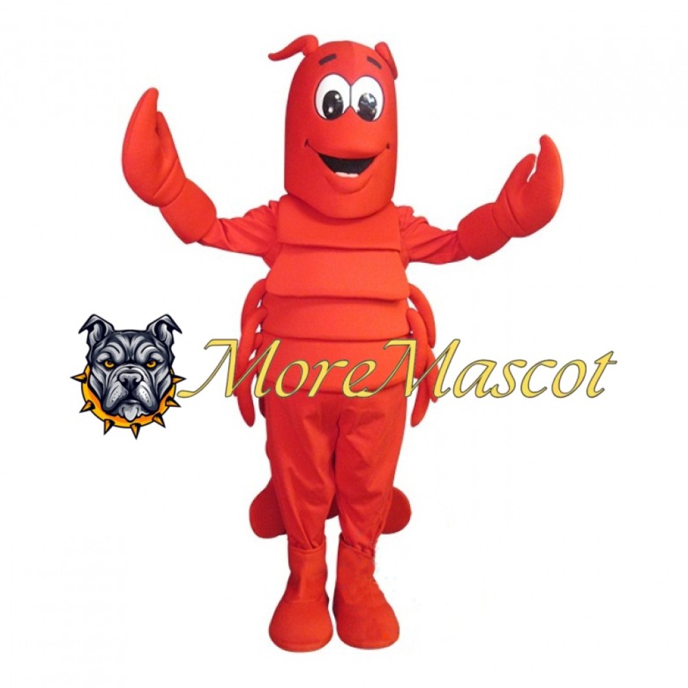 Red Shrimp Mascot Costume