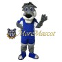 Grey & White Dog Mascot Costume