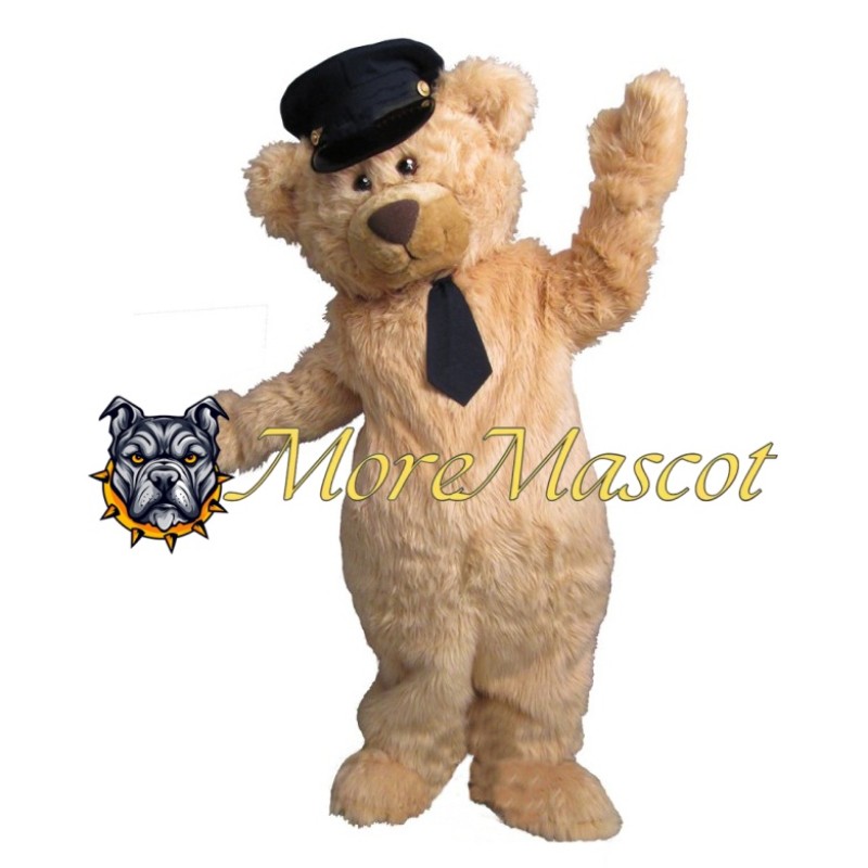Tie Bear Mascot Costume