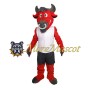 Red Buffalo Mascot Costume
