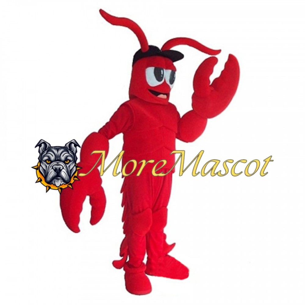 Cartoon Red Lobster Mascot Costume