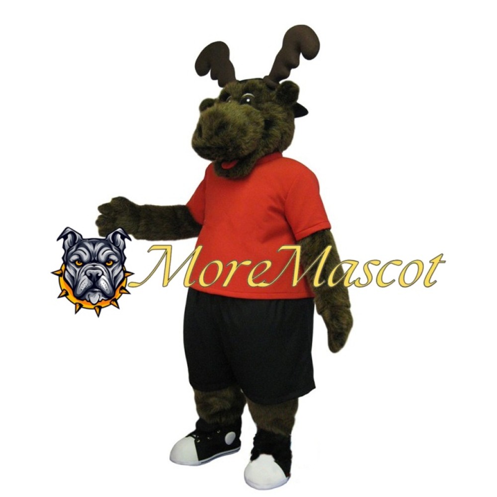 Plush Moose Mascot Costume