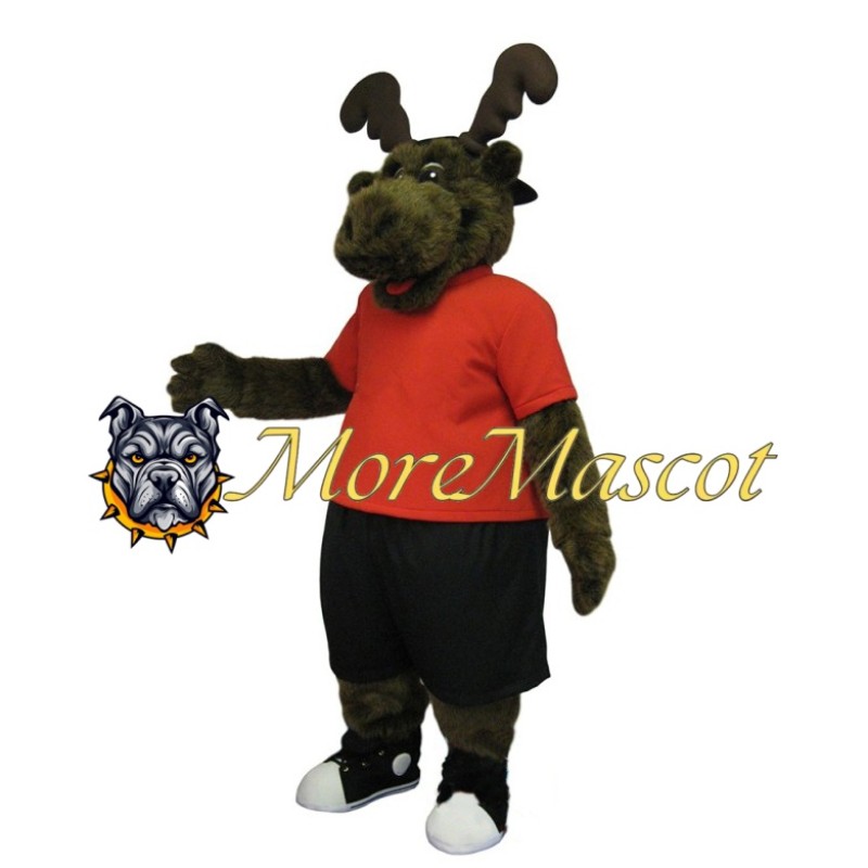 Plush Moose Mascot Costume