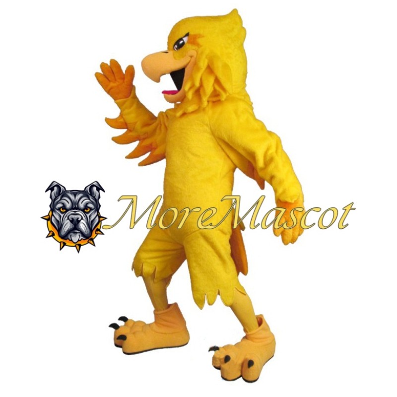 Golden Falcon Mascot Costume