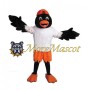School Black Bird Mascot Costume