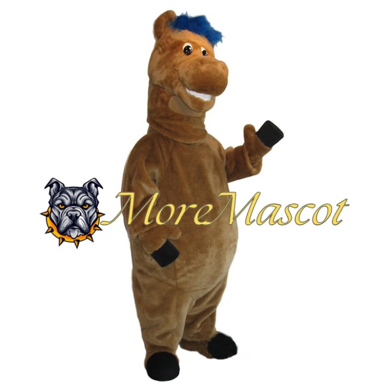 Friendly Brown Horse Mascot Costume