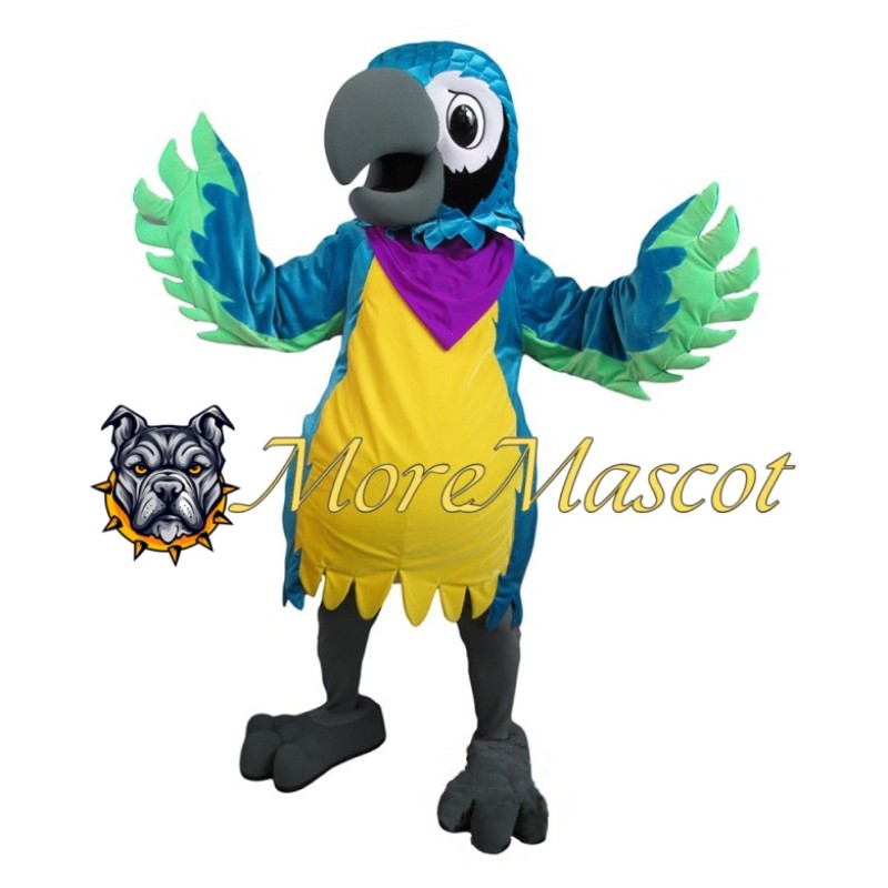 Blue & Green Parrot Mascot Costume