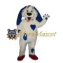 Blue Heart Dog Mascot Costume