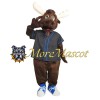 Sports Brown Moose Mascot Costume