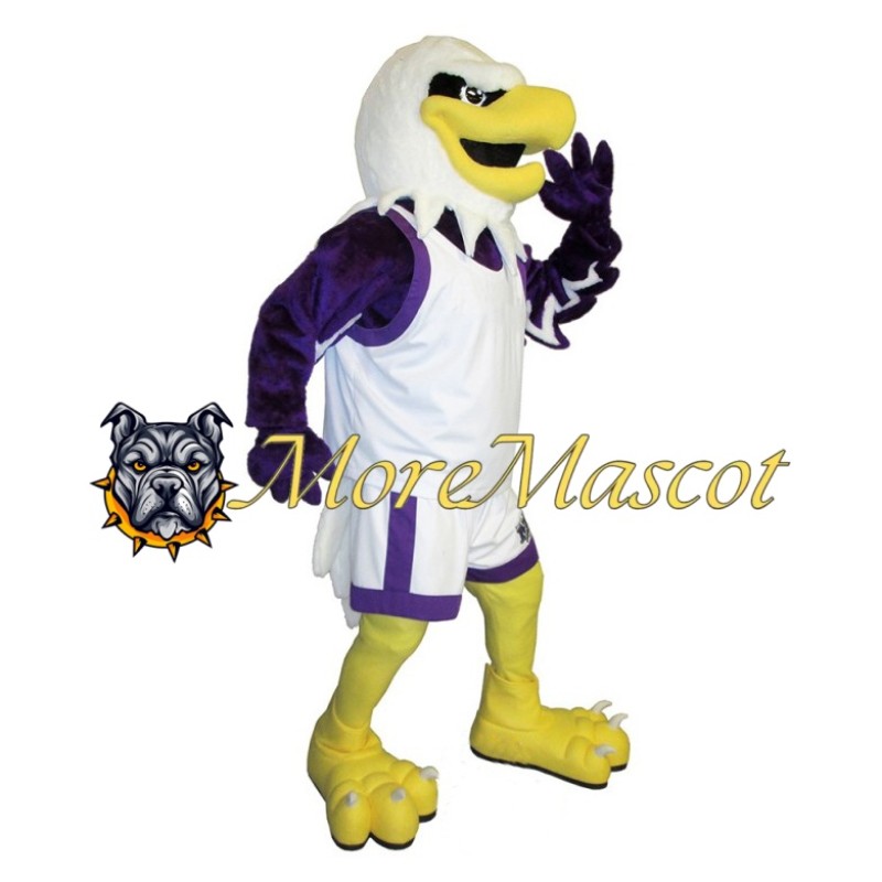 Sports Purple Eagle Mascot Costume