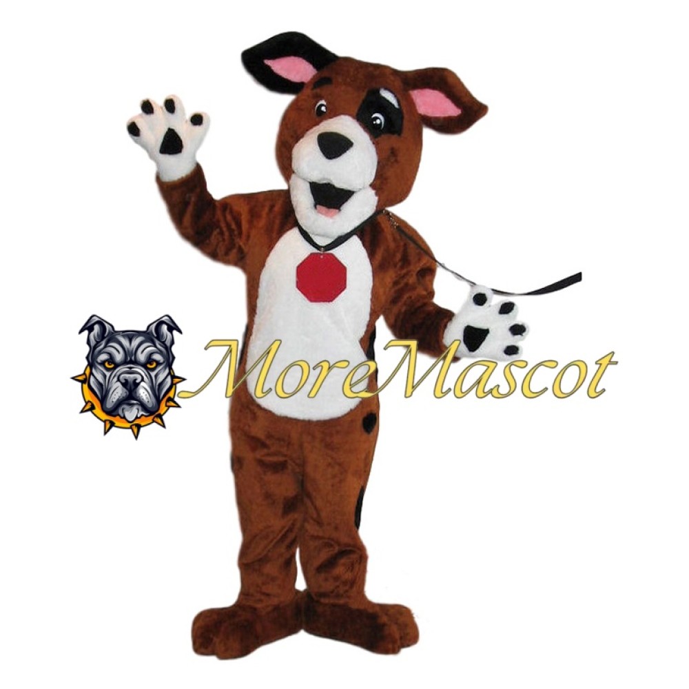 Brown Domestic Dog Mascot Costume