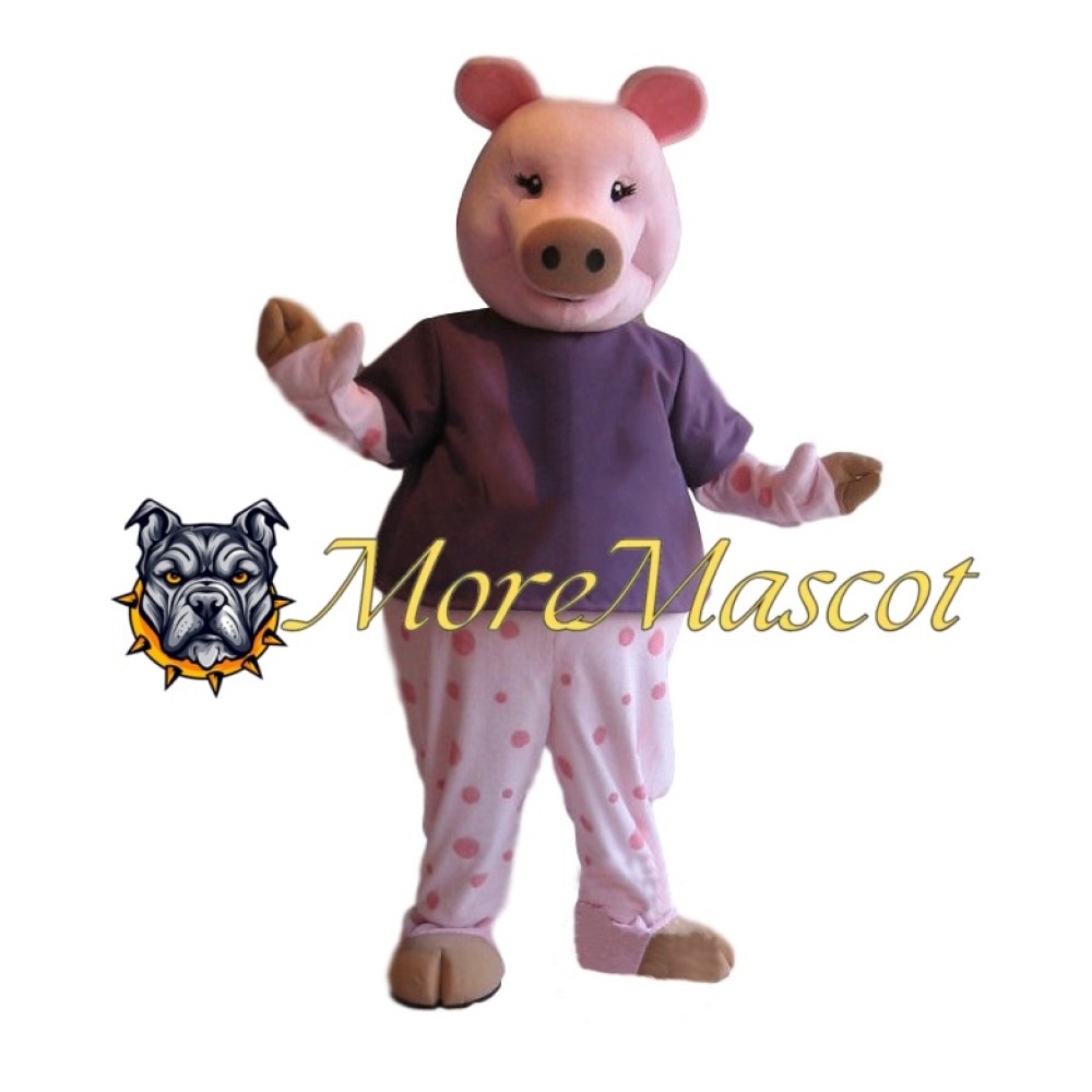 Spotted Pig Mascot Costume