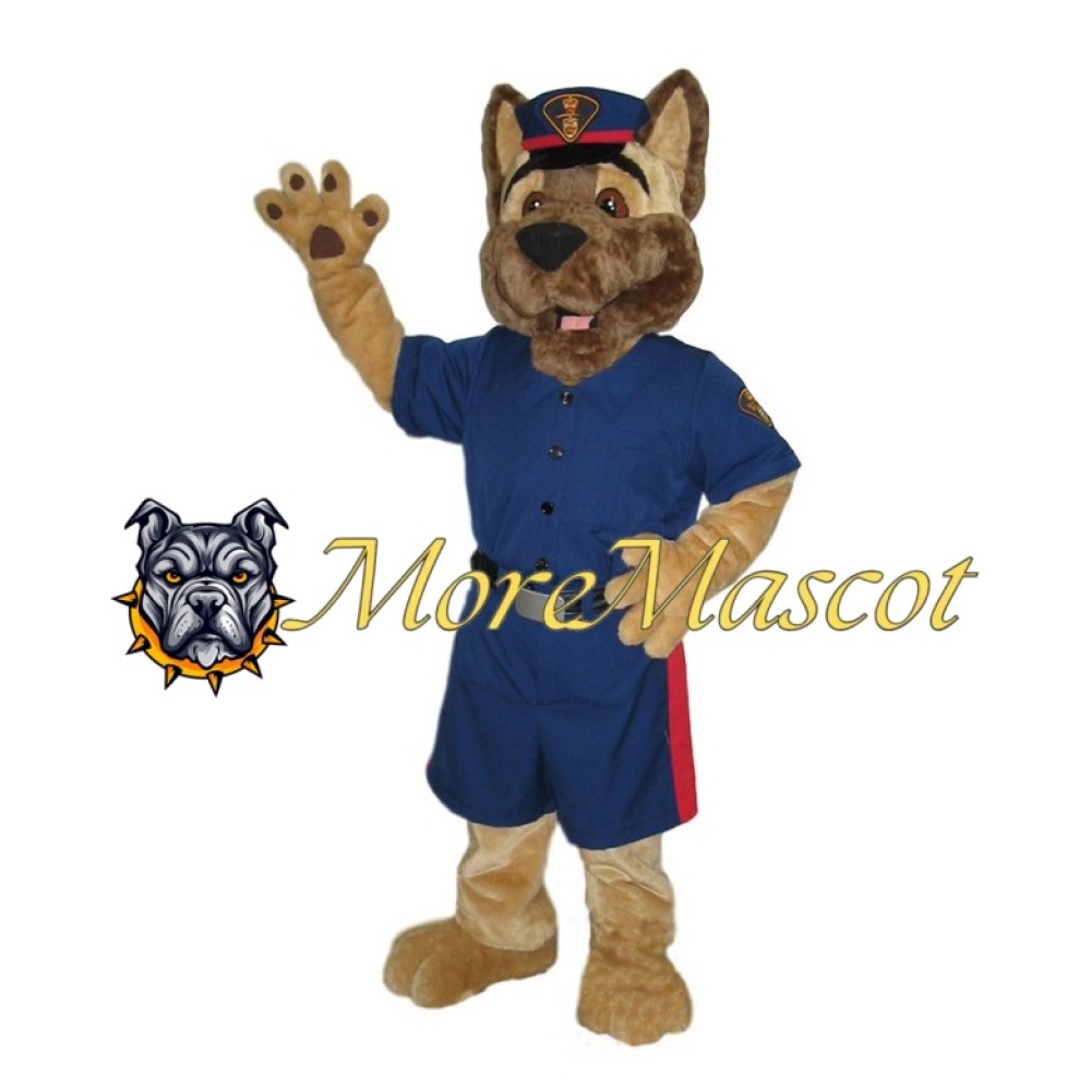 Sheriff Dog Mascot Costume