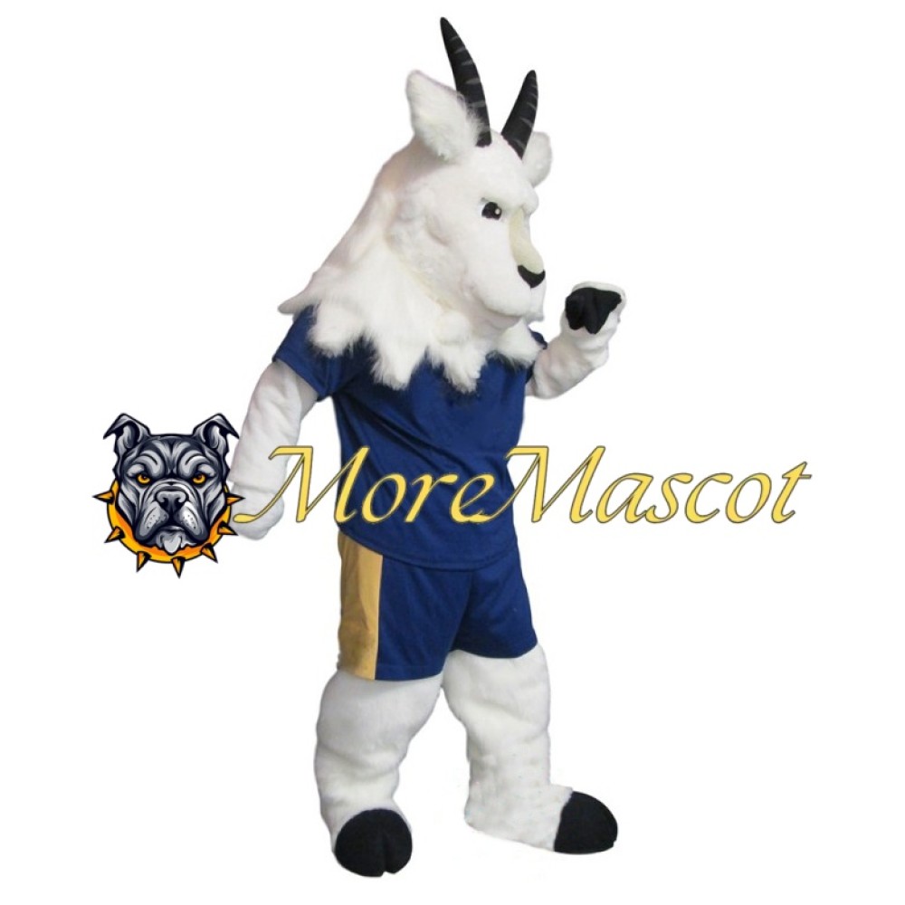 Sports White Goat Mascot Costume