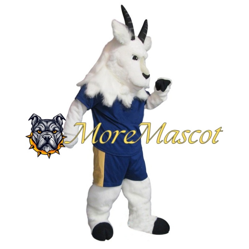 Sports White Goat Mascot Costume