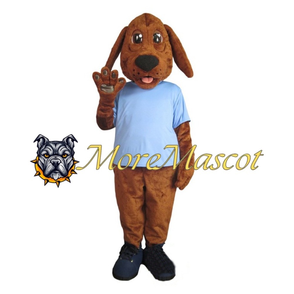 Kind Brown Dog Mascot Costume