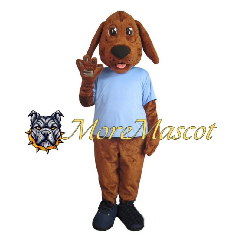 Kind Brown Dog Mascot Costume