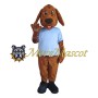 Kind Brown Dog Mascot Costume