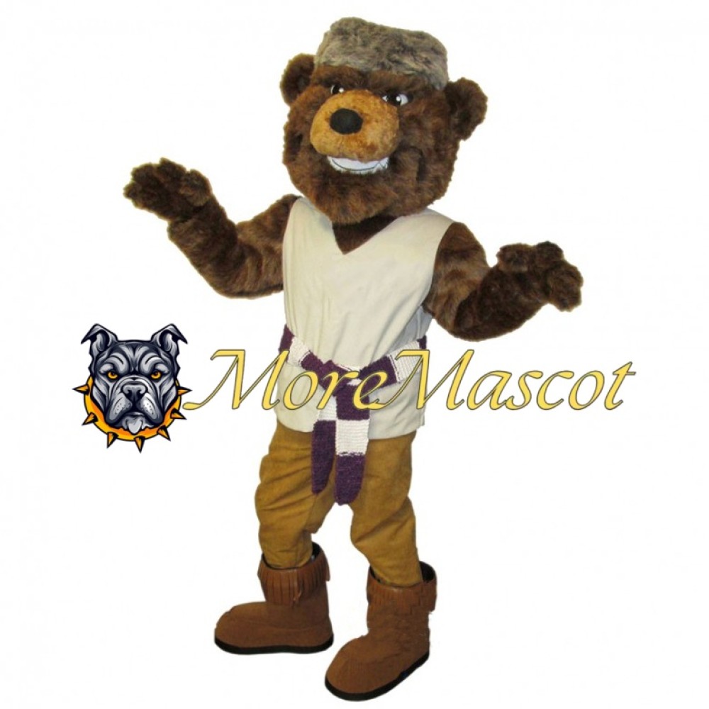 Tribal Brown Bear Mascot Costume