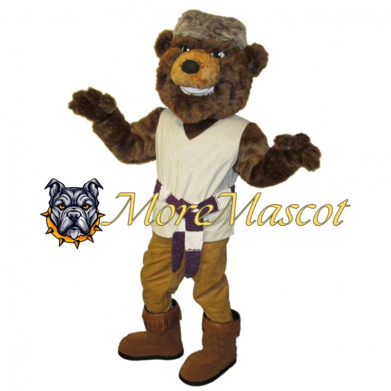 Tribal Brown Bear Mascot Costume