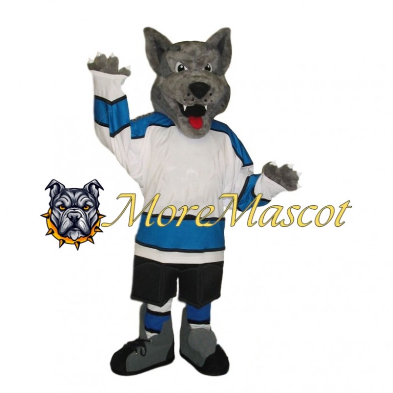 Sports Grey Wolf Mascot Costume