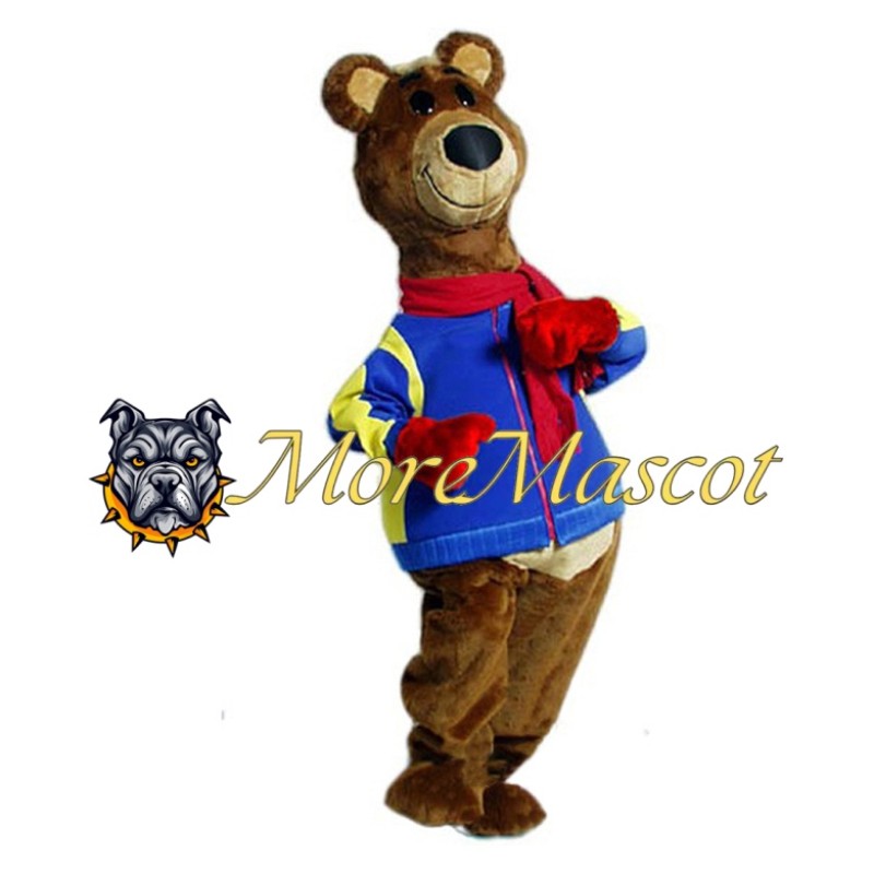 Vibrant Bear Mascot Costume