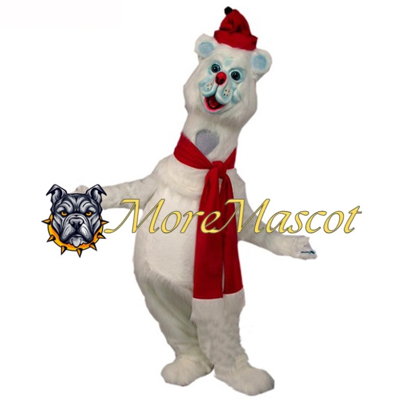 Gentleman Polar Bear Mascot Costume