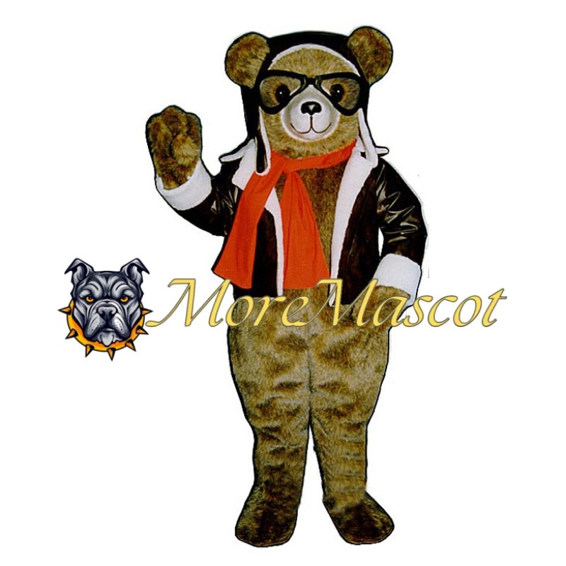 Glasses Bear Mascot Costume