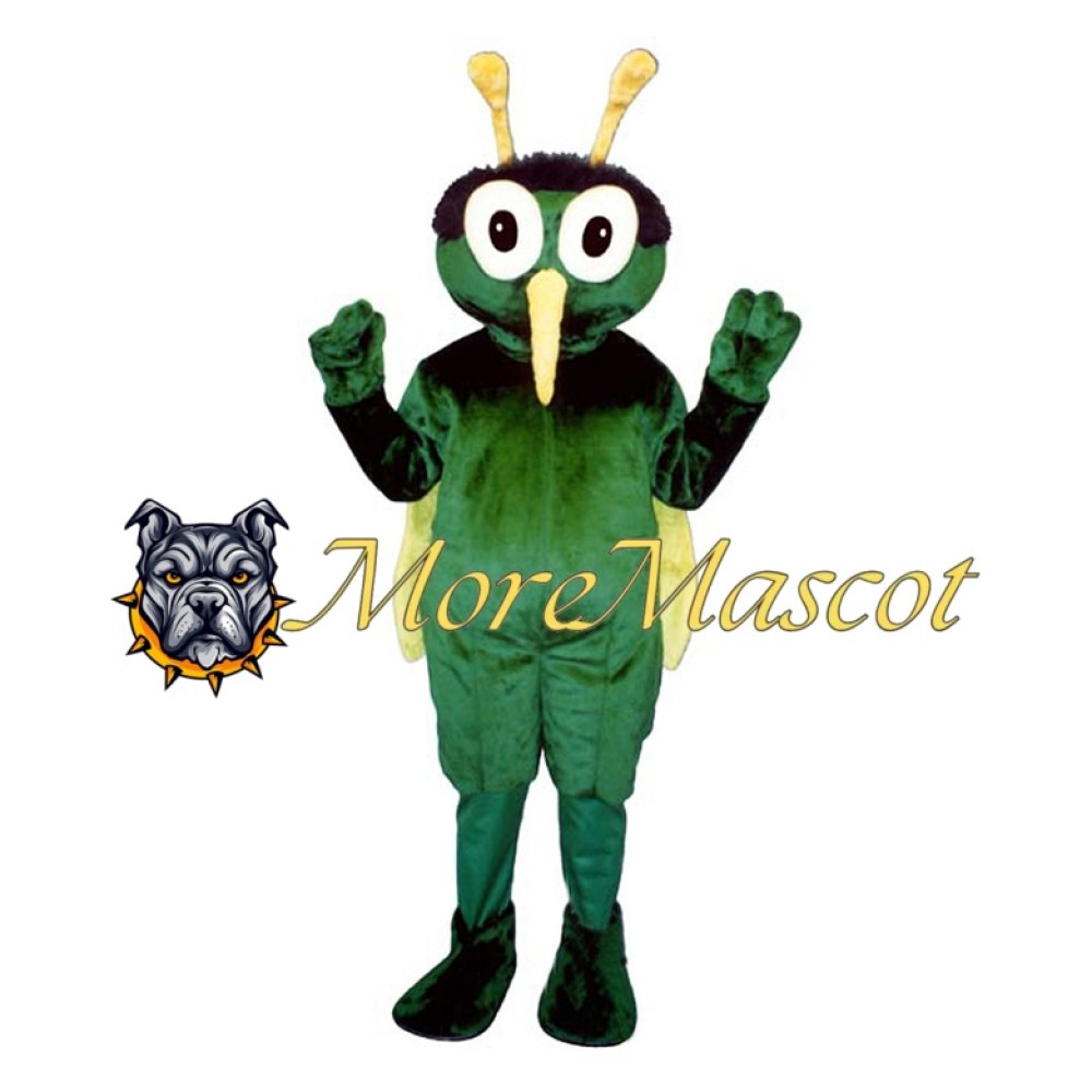 Green Mosquito Mascot Costume