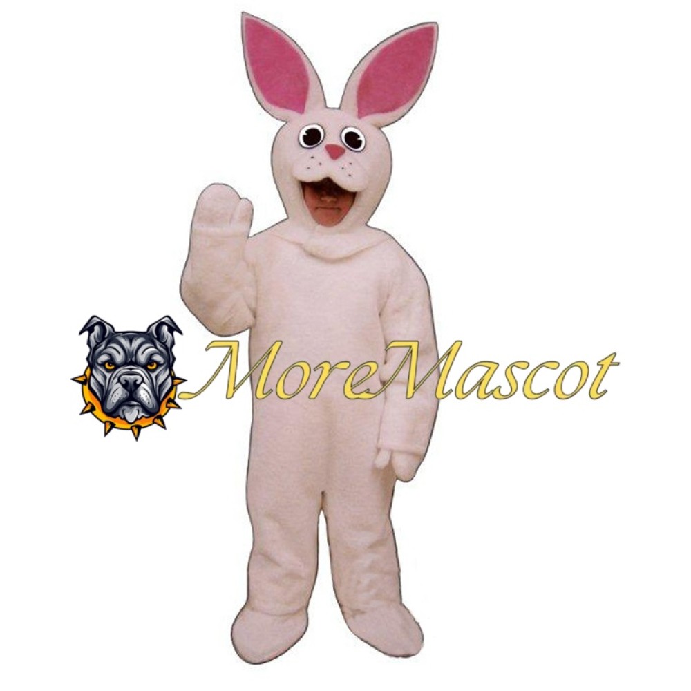 Visual White Rabbit Mascot Costume