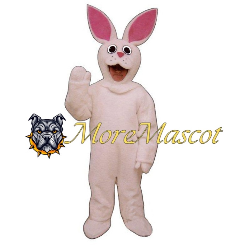 Visual White Rabbit Mascot Costume