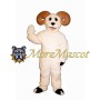 Soft White Goat Mascot Costume