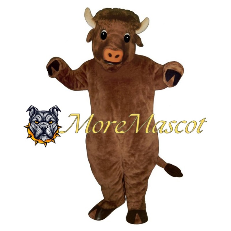 Brown Buffalo Mascot Costume