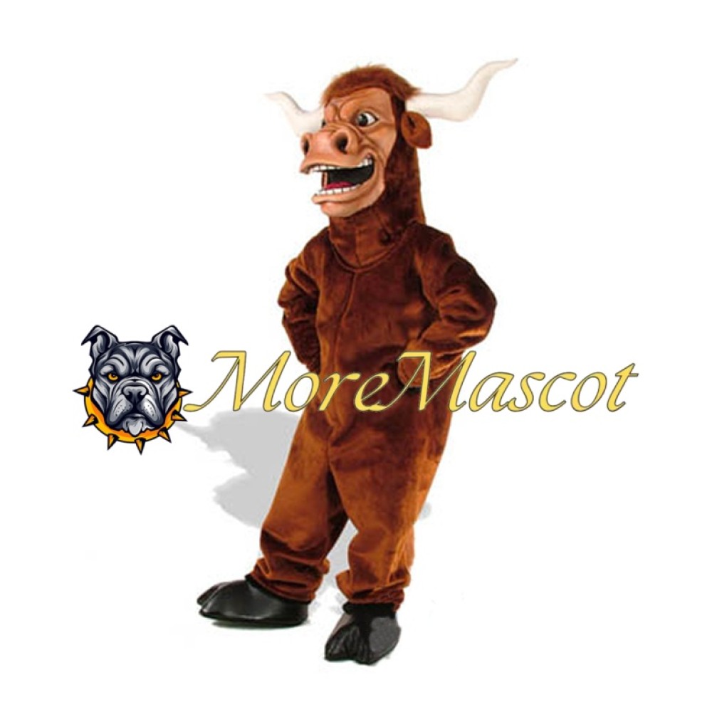 Brown Bull Mascot Costume