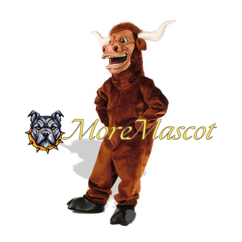 Brown Bull Mascot Costume