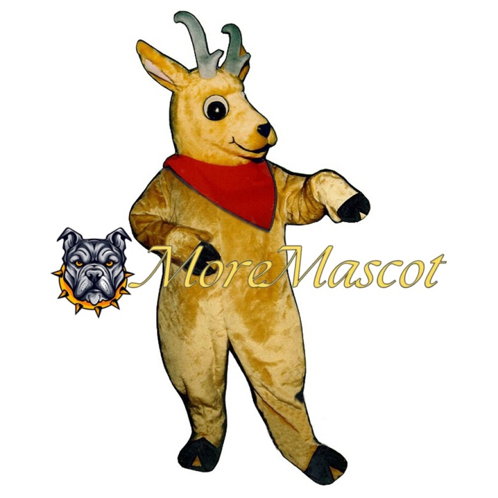 Cute Brown Deer Mascot Costume