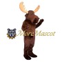 Adult Brown Moose Mascot Costume