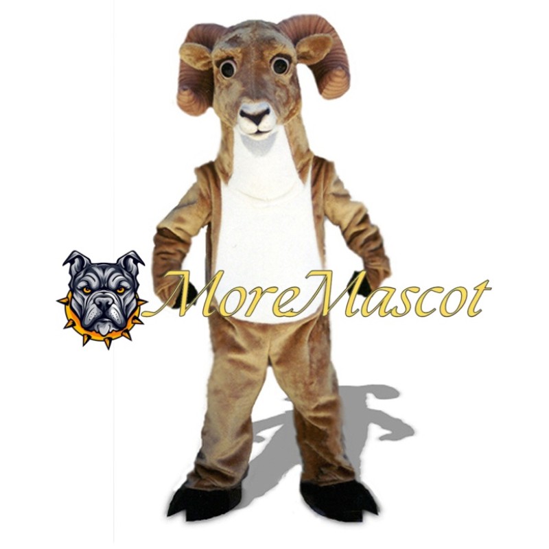 Brown & White Goat Mascot Costume