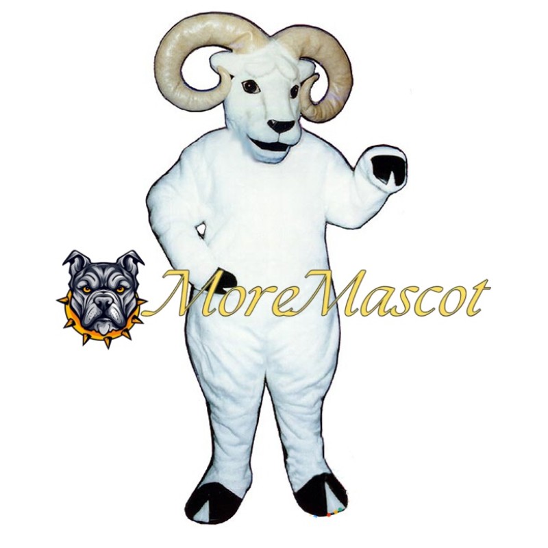 White Goat Adult Mascot Costume