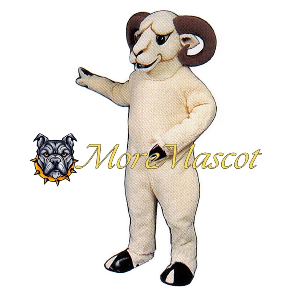 Wise White Goat Mascot Costume