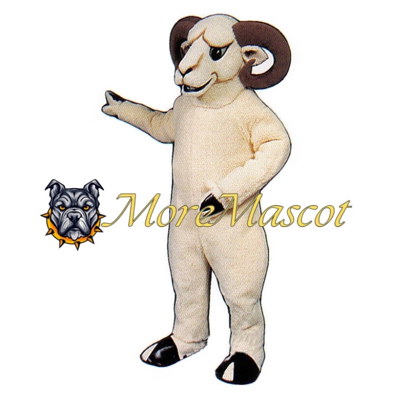 Wise White Goat Mascot Costume