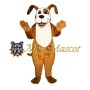 Brown and White Dog Mascot Costume